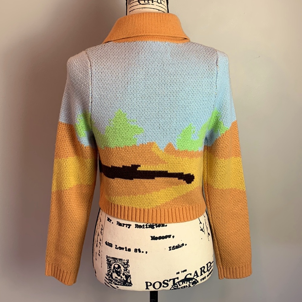 House of Sunny Daybreak Cropped Button Up Cardigan - Picture 7 of 15